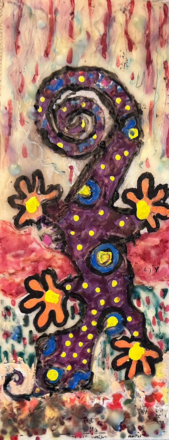 2.75 x 7  EA Psychedelic Gecko EA 10006